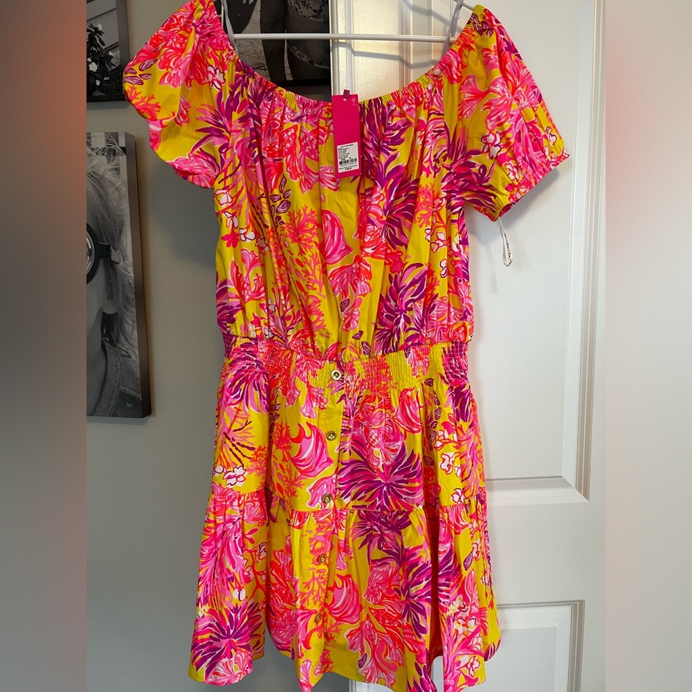 Lilly Pulitzer Jesiba off the shoulder romper